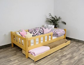 Raj posteli Detská posteľ KLASIK junior 160x80 cm biela