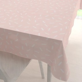 Biante Dekoračný obdĺžnikový obrus PM-062 Konfety na pastelovo lososovom 80x120 cm