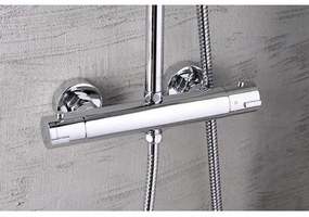 Aqualine - Sprchová sada s termostatickou batériou LIGA lesklý chróm