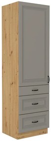 Kuchynská skrinka Stilo claygrey/artisan 60dks/210 3s 1f