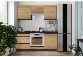 Kuchynská linka MARINA 180 cm dub craft