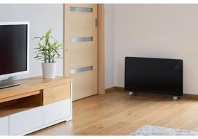 Sencor - Inteligentný elektrický priamotop/konvektor 1200/2400W/230V IP24 Wi-Fi čierny