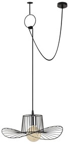 Závesné svietidlo Tel IV čierne