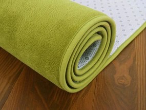 TZ Zelený jednofarebný obdĺžnikový koberec Polar 200x300