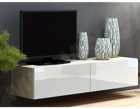 TV skrinka Zigo 140, Farby: šedý / šedý lesk