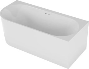 Polimat Akrylátová voľne stojaca vaňa k stene Sola 170x75 P/Ľ POLIMAT-Rozmery: 170x75, POLIMAT-Orientácia: Pravá, POLIMAT-Farba vane: Biela / grafit …