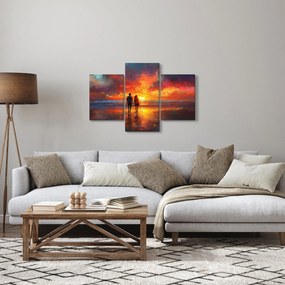 Obraz - Prechádzka na pláži (90x60 cm)