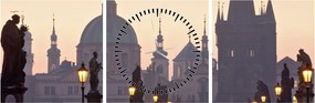 Obraz - Karlov most (s hodinami) (90x30 cm)
