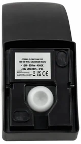 BERGE LED nástenné svietidlo 12W - 800lm - vonkajšie s pohybovým čidlom