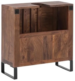 furniture-nabytek.cz - Masívna skrinka pod umývadlo Sydney z akácie, lakovaná, hnedá – 56×25×60 cm