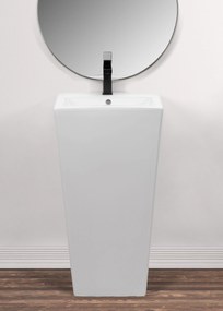 Rea Daria, voľne stojace umývadlo 440x380x840mm, biela lesklá, REA-U9900