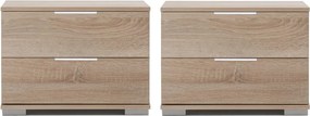 Set nočných stolíkov (2 ks) Easy Plus, dub sonoma
