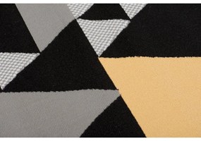 Kusový koberec PP Rico čiernožltý 120x170cm