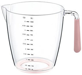 Plastová odmerka 1 l ružová