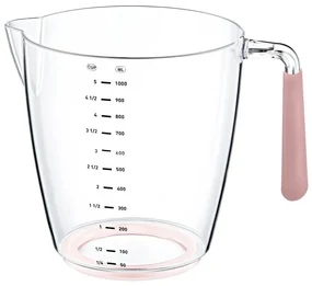 Plastová odmerka 1 l ružová