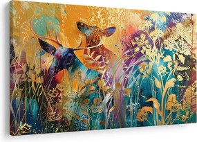 Obraz - Abstraktná maľba prírody (90x60 cm)