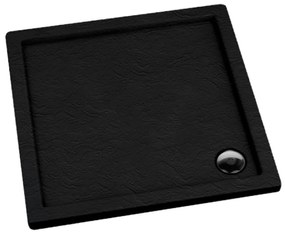 Vanička štvorcová Black Stone 80x80x5 Espera AQM260CST