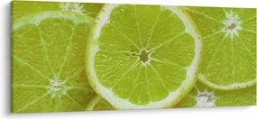 Obraz - citróny na reze (120x50 cm)
