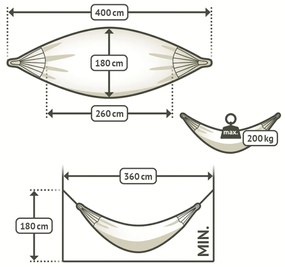 La Siesta MODESTA KINGSIZE COSY - kvalitná hojdacia sieť vám poskytne neuveriteľný komfort, 100 % organická bavlna