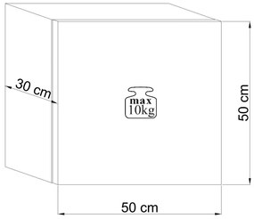 Nástěnná skříňka Vivien 50 cm dub Wotan