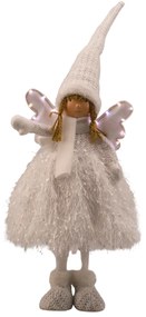 LED svetelná dekorácia anjel, 43 cm