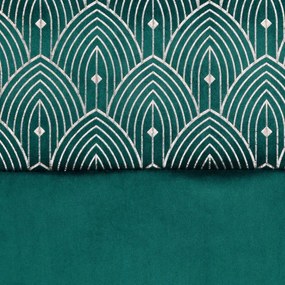 Luxusný zamatový záves s ornamentálnym lesklým vrchným dielom 140 x 250 cm