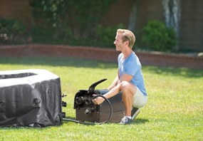 Intex | Vírivý bazén Pure Spa - Jet & Bubble Deluxe HWS 6 + Solárna sprcha UNO 35 l hliníková s LED svetlom | 19900163