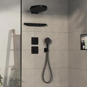 Hansgrohe ShowerSelect Comfort Q, ventil pod omietku pre 3 spotrebiče, čierna matná, HAN-15587670