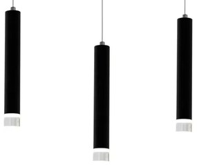 LED Luster na lanku CARBON 3xLED/15W/230V