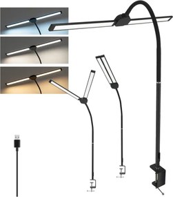Brilagi - LED Stmievateľná stolná lampa USB VARIO LED/14W/5V 3000-6000K čierna