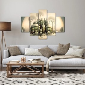 Obraz - Rozprávkové chalúpky (150x105 cm)