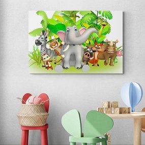 Obraz zvieratká z džungle - 120x80