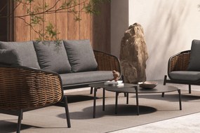 Záhradný set Borneo: rohová sedačka, kreslo a 2 stolky