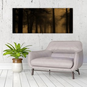 Obraz - Temný les (120x50 cm)