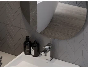 Mexen Alto, okrúhle kúpeľňové zrkadlo 90 cm, 9853-090-090-000-00