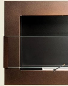 Závesný biokrb na stenu AIASA MOKKA SO SKLOM 90x40x12