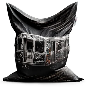 Sablio Sedací vak Mestské metro s graffiti - 150x100 cm