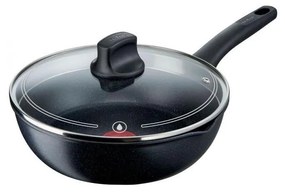 Tefal - Panvica s pokrievkou BLACK STONE 26 cm