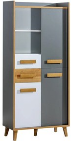 Regál W3 Werso Riviera/Biely/Antracit