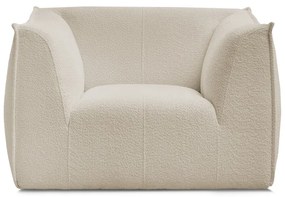 Béžové kreslo z textílie buklé Giorgia – Bobochic Paris