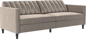 Svetlosivá zamatová pohovka 207 cm Celine – Støraa