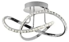 Prisadený stmievateľný LED luster ABRO LED/26W/230V lesklý chróm