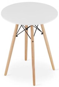 Okrúhly stôl TODI 60 cm biely