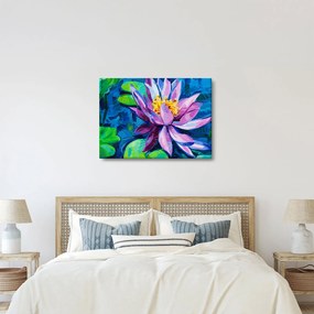 Obraz lekna na vode (70x50 cm)