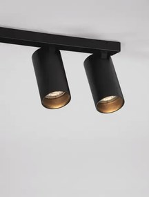 Minimalistické bodové svietidlo Oso 3 Čierna