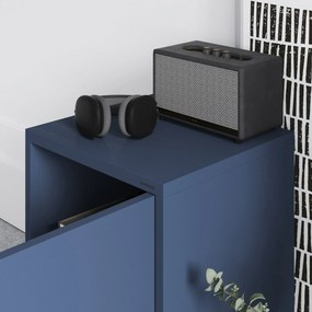 Nočný stolík MIA, 424 x 595 x 400 mm, Modern: tmavomodrá farba