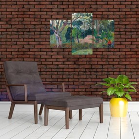Obraz - Paul Gauguin, Te raau rahi (The Big Tree), reprodukcia (90x60 cm)