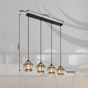 Globo 54359-4H - Luster na lanku LOIS 4xE14/40W/230V
