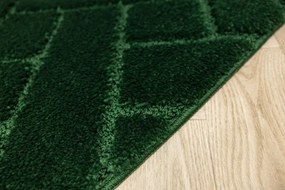 Kúpeľňový koberček Lotus fľaškovo zelený, tehla