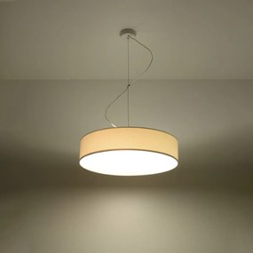 Závesné svietidlo Arena, 1x biele plastové tienidlo, (biely plast), (fi 45 cm)